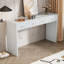 Console moderne minimaliste avec plateau ouvert et quatre tiroirs