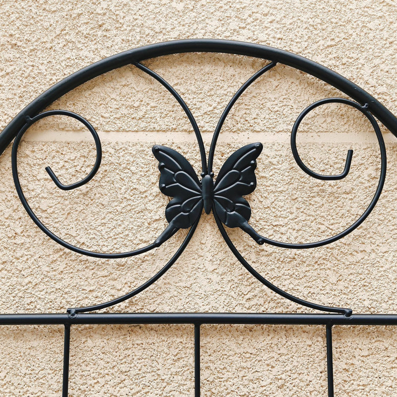 4 Pack Metal Garden Trellis 71" X 19.7" Rustproof Trellis For Climbing Plants Outdoor Flower Support Black