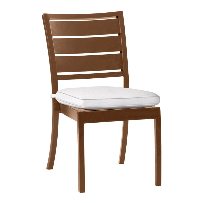 Chaise d'appoint en aluminium Charleston - chêne, Chêne, Lin neige, Welt