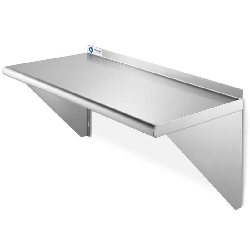 Metal Bracket Shelf, 18.5" H x 24" W x 12" D