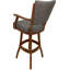 Tabouret de comptoir pivotant en bois Havertown-271389666-295776786