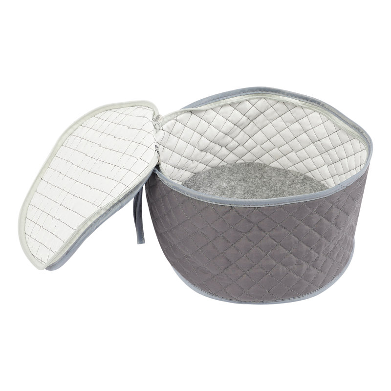 Ensemble de rangement pour vaisselle 5 pièces, Gris