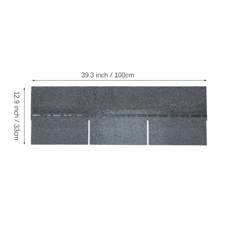 18pcs Asphalt Shingles Bitumen Roofing Kit Grey