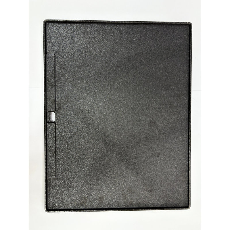Grille réversible carrée en fonte de 18 po x 14 po - Fiable, plate et inégale, facile à nettoyer, idéale pour le steak, sécuritaire et équilibrée avec plaque chauffante réversible de 18 po x 14 po, sécuritaire