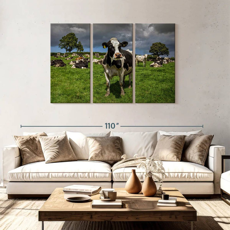 Brampt Holstein Cow, 48" H x 74" W