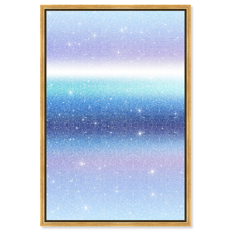 Moonlit Gradient Print by Oliver Gal, 25"H x 17"W, Gold Floater Frame