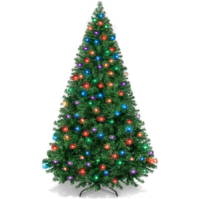 Lighted Pine Christmas Tree
