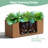 Metal Planters Box– Rectangular Large Brown Planter for Outdoor Plants and Garden Use,Sleek Planter Box with Drainage Holes ,Vegetables and Flowers-438762095-438762094