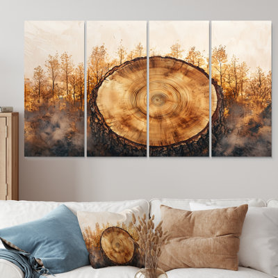Pin sur un plateau en bois - Art mural arbre - Art mural traditionnel pour le salon