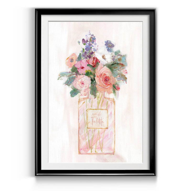Perfume Bouquet II - cadre photo, reproduction d'art sur papier, Noir, H 26,5 po x l 36,5 po x P 1,5 po