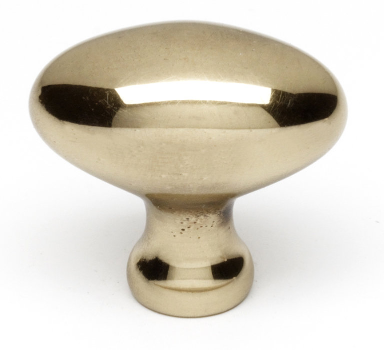 Poignée ovale 1 1/4 po, Antique poli, H 1,375 po x l 0,875 po x P 1,25 po