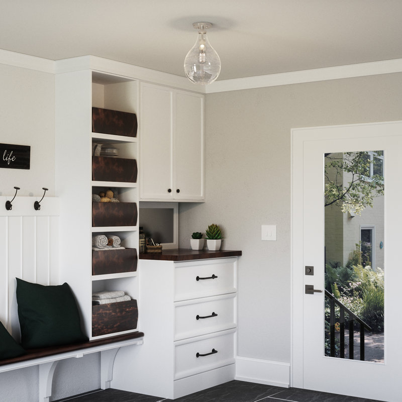 Marotta Glass Semi Flush Mount, Brushed Nickel