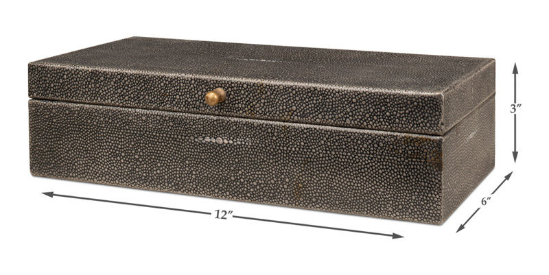 Gatsburg Handmade Decorative Box, Gray