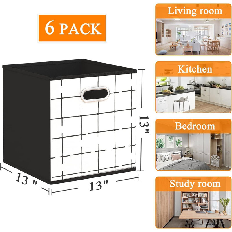 East Urban Home Fabric Decorative Bin
