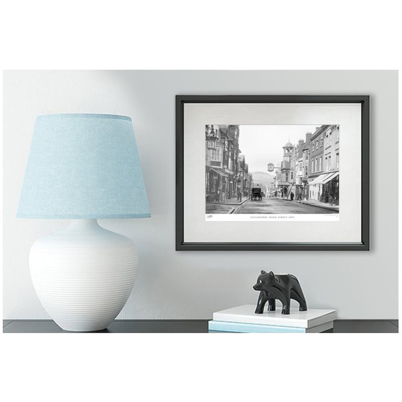 Guildford, High Street 1895 by Francis Frith - Single Picture Frame Print, 28cm H x 36cm W x 2.3cm D