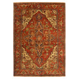 Antique Weave Serapi Wool Oriental Area Rug