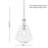 Kostner 1-Light 9.75” Wide Pendant-109594266-109594267