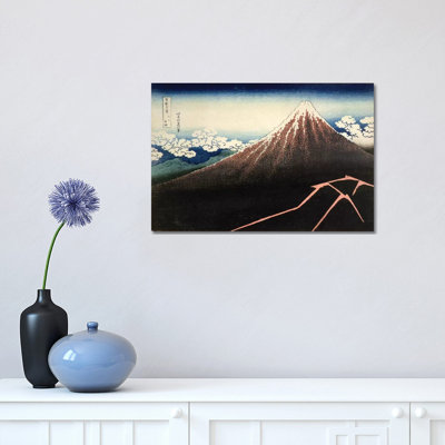 Fuji Above The Lightning (Fitzwilliam Museum, University Of Cambridge by Katsushika Hokusai - Wrapped Canvas Print