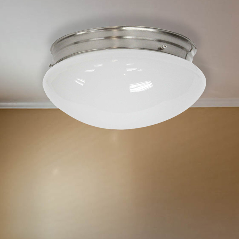Plafonnier encastré 1 lumière Wacissa, H 5 po x l 8 po x P 8 po