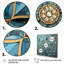 Art mural bleu et or mandala I-1920445297-1920445305
