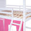 Lit superposé style maison basse avec toit-405219896-405219897