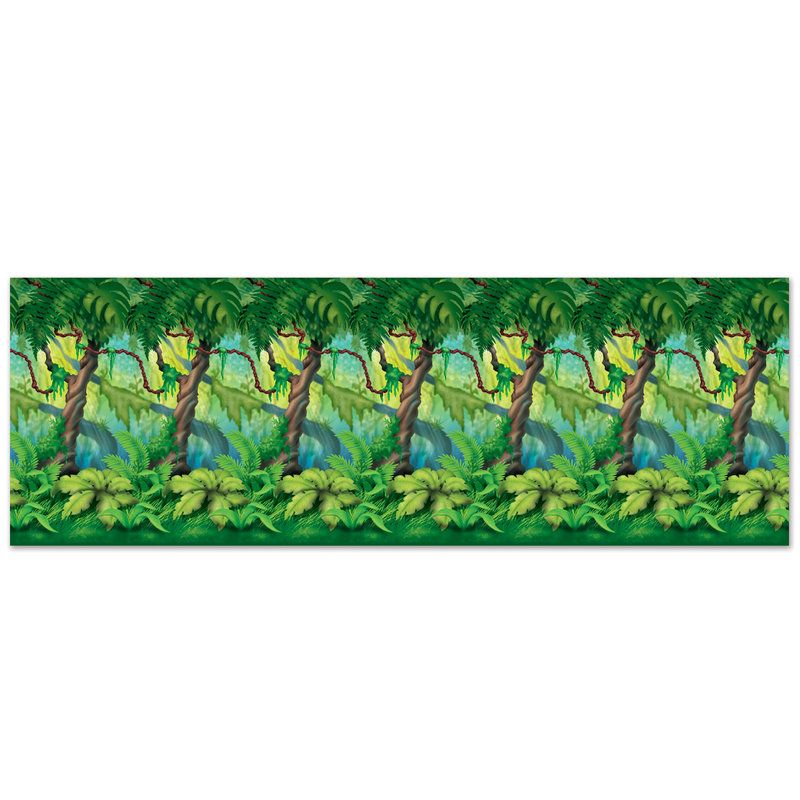 Toile de fond Jungle Trees, 4 pi x 30 pi, paquet de 6