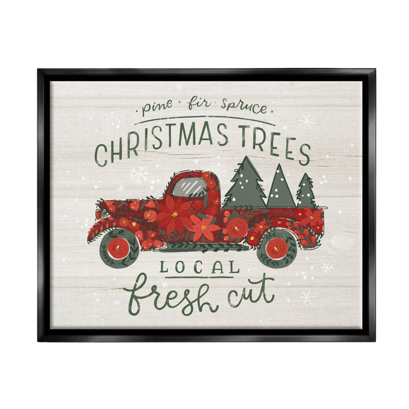 Arbres de Noël locaux fraîchement coupés, art giclée par Loni Harris, H 25 po x l 31 po x P 1,7 po