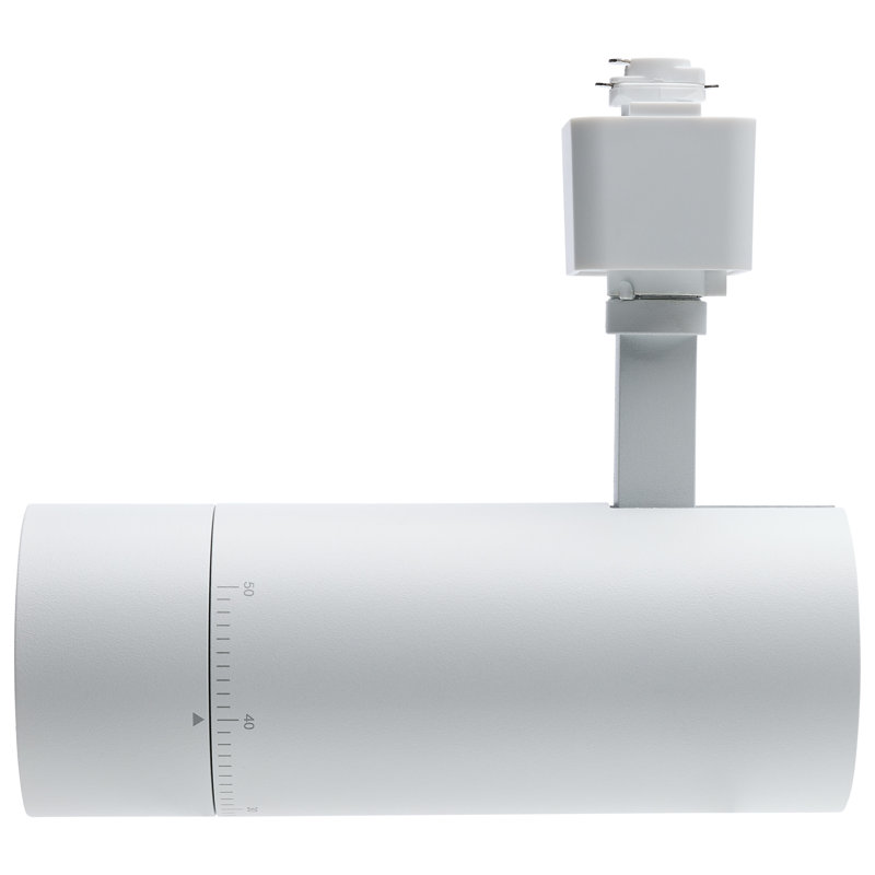 15 Watt LED Track Head 20 to 50 Degree Adjustable Beam Spread CCT Selectable, Matte White