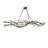 72" Long Winter Solstice 11 Light Chandelier