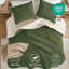 Ensembles de literie en chenille luxueux, motif tricoté gaufré olive pour le confort de la maison