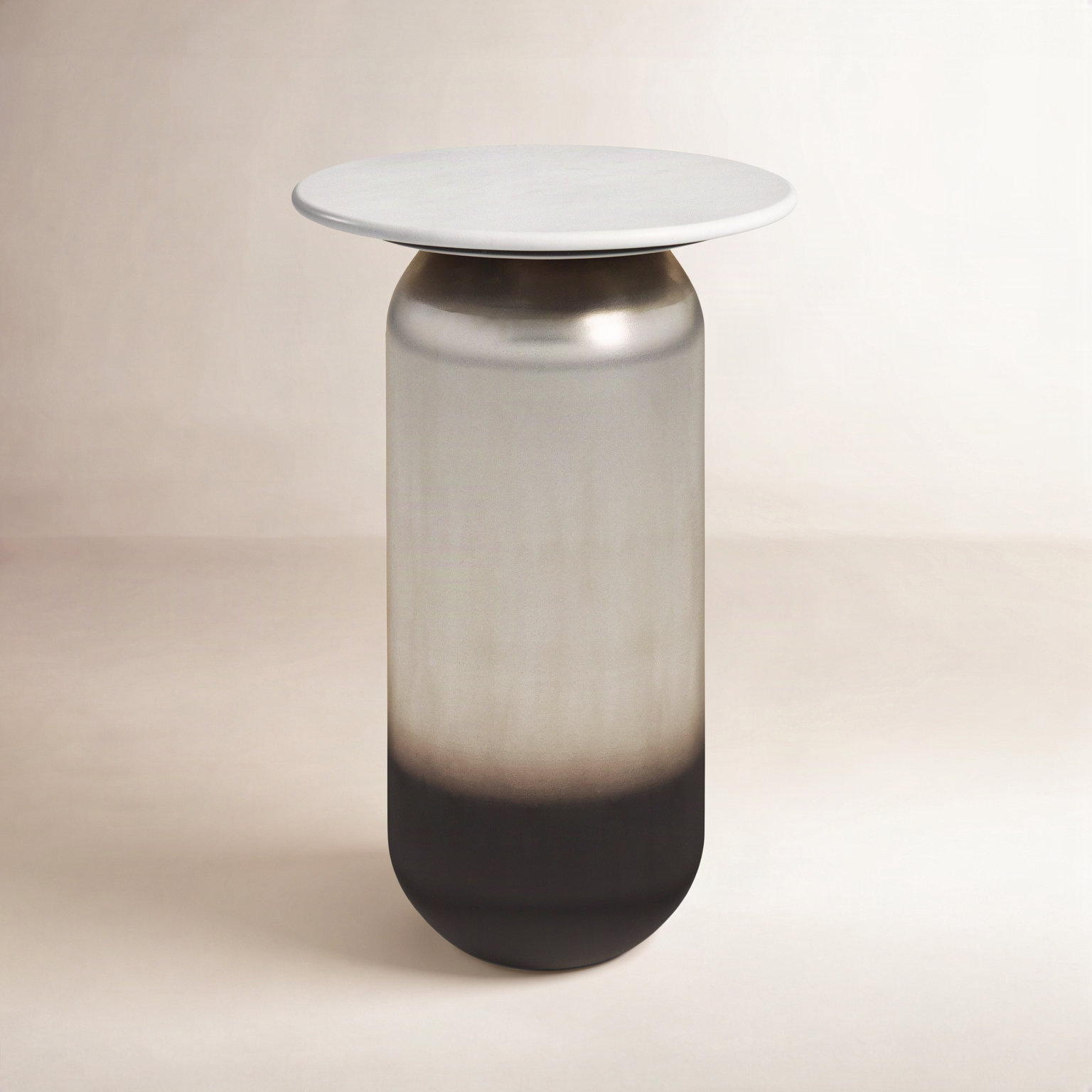 16" Genuine Marble End Table