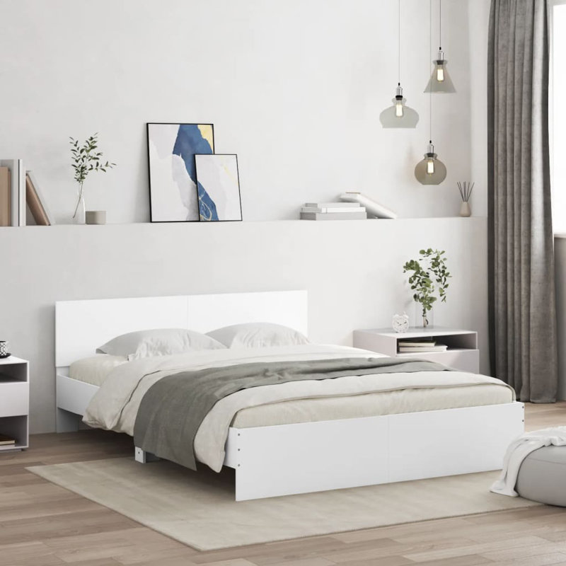 Siman Bed, Kingsize (5'), White