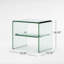 Table de bout en verre