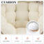 Ensemble de 2 chaises d'extérieur en osier avec repose-pieds et coussins Brose Bagryana-2139948089