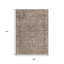Tapis intérieur lavable abstrait 9 pi x 12 pi brun et beige
