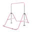Barre de gymnastique extensible à hauteur réglable pour enfants - Station d'entraînement en fer rose