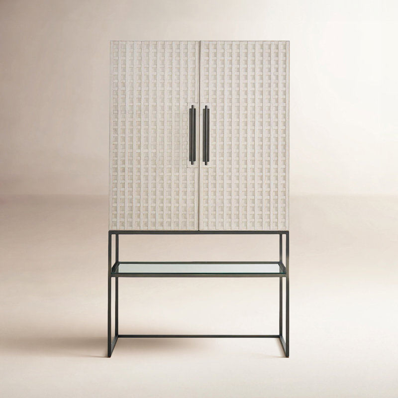 Dwell Bar Cabinet, Ivory