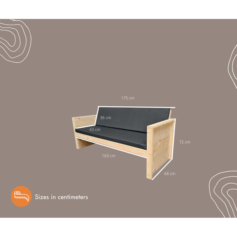 Mclaren Manufactured Wood Wood Outdoor Bench