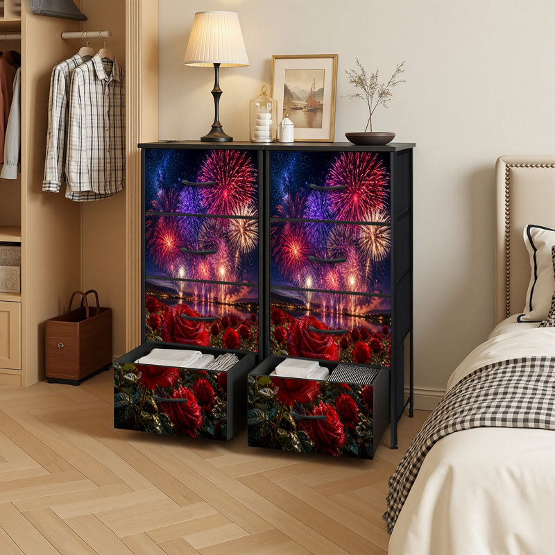 Commode de rangement verticale 4 tiroirs