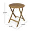 2 chaises + 1 ensemble bistro Hillside, bois brun, sièges de chaise, plateau à lattes, option pliable et pratique en bois et table, sièges, rehausse l'espace extérieur,