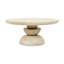 Table basse à piédestal en bois massif Erlian