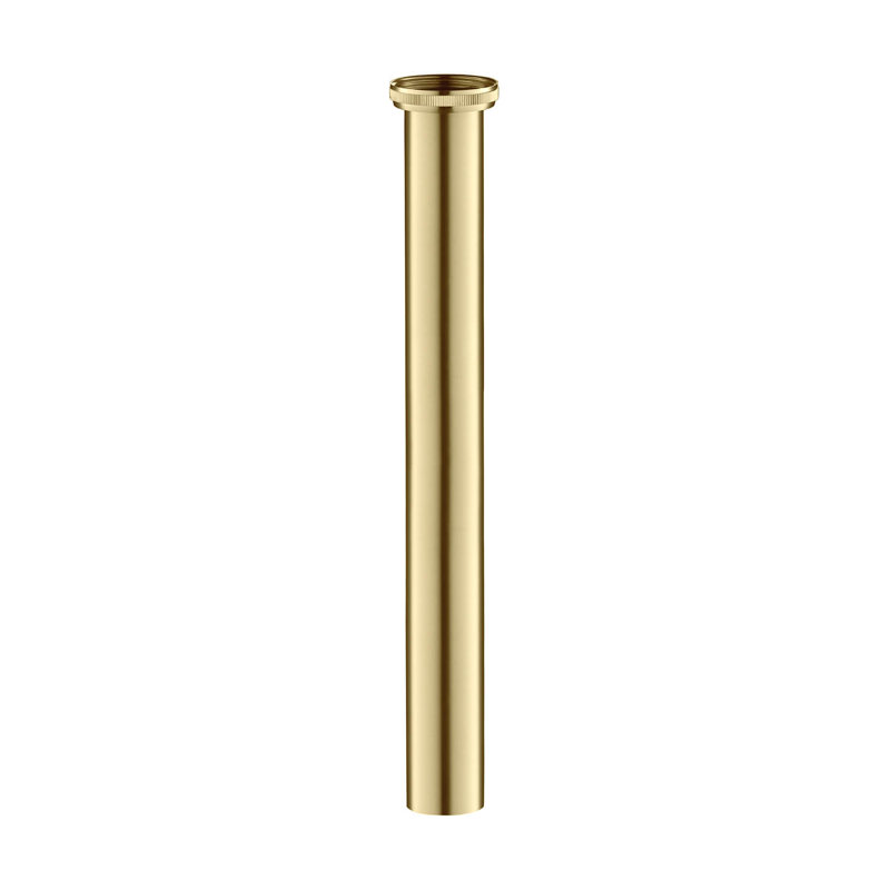 Bathroom Flanged Sink Tailpiece, Brushed Gold