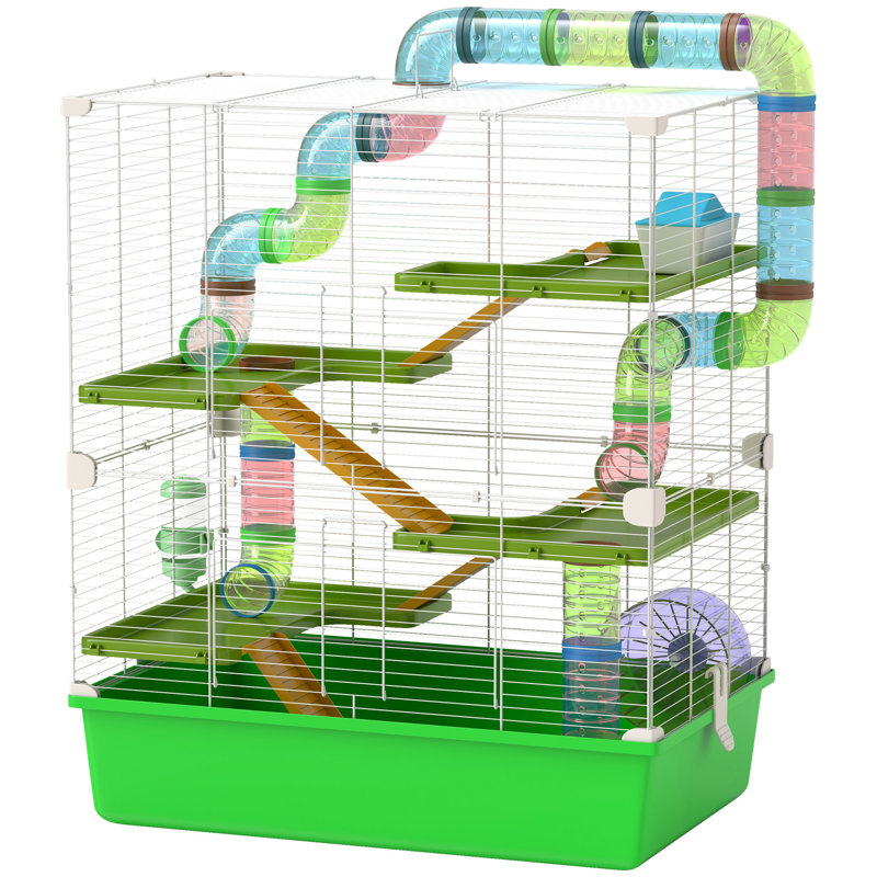 Très grande cage à hamster 23 "avec tubes et tunnels