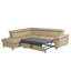 Alfreddie Leather Corner Sofa with Sleeping Function and Storage-356251847-356251848