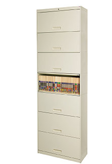 Classeur vertical Pandora, Blanc os