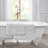 Laura Ashley Heathered Crochet Border Bath Rug 2-Piece Set-108891117-108891115