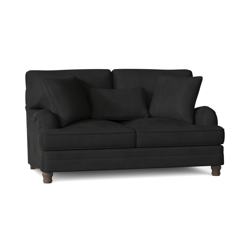 Tarleton Upholstered 69.5'' Loveseat, Akiko Graphite Performance 5534-011, Mocha
