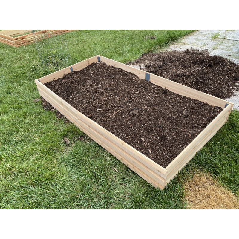 Hallmar Handmade Wood Raised Garden Bed