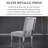 Zaeda White Fabric Upholstered Dining Chairs