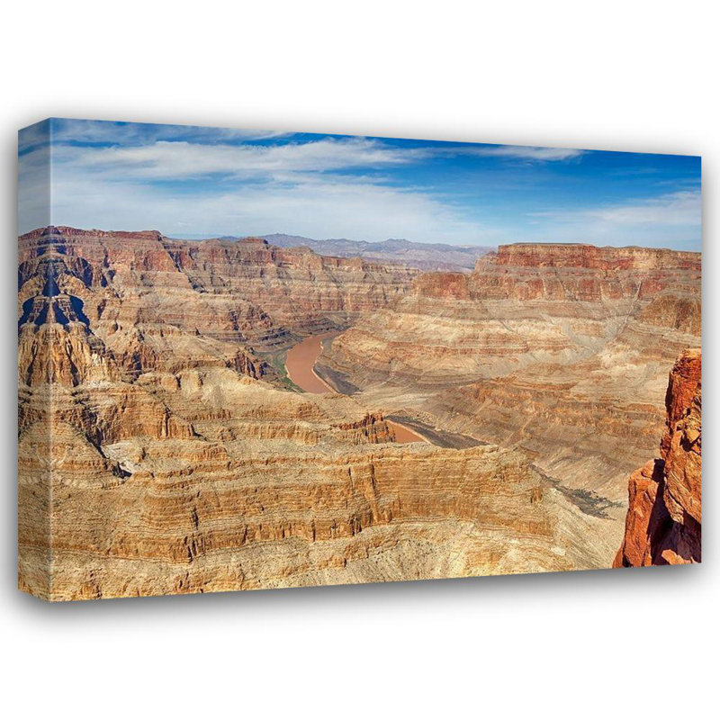Art sur toile, Wild, Jamie and Judy, Arizona Grand Canyon West, vue avec la rivière CO
